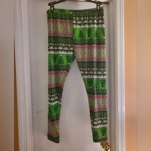 Christmas print leggings